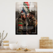 Poster Conflit israélo-arabe (Cuisine)