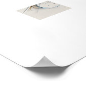 Poster Confluence Silencieuse de Lignes (Coin)
