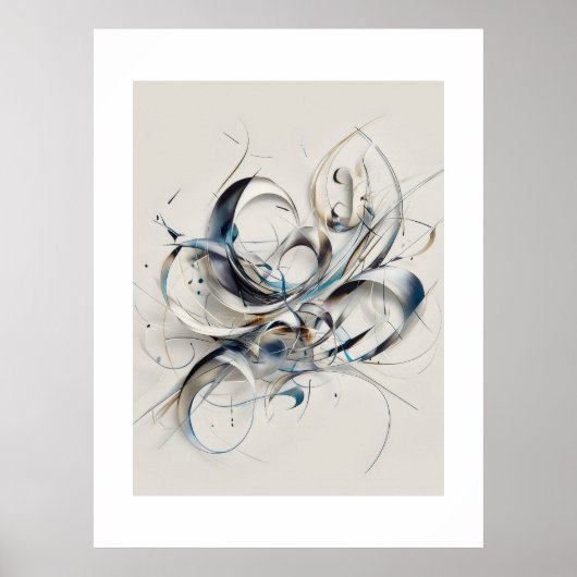 Poster Confluence Silencieuse de Lignes (Devant)
