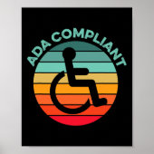 Poster Conformité ADA Conformité Accessibilité Conformité (Devant)