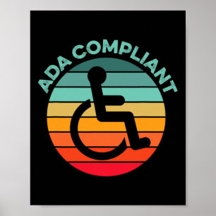 Poster Conformité ADA Conformité Accessibilité Conformité