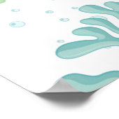 Poster Confort de marée de méduse personnalisable (Coin)