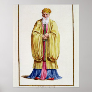 Poster Confucius (551-479 av. J.-C.), de 'Receuil des Est