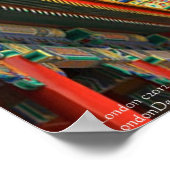 Poster Confucius de l'architecture chinoise antiqu (Coin)