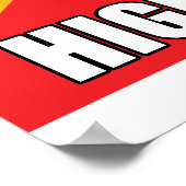 Poster Confucius dit haut sur pot (Coin)