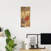 Poster Confucius, Lao-tzu et Arhat bouddhiste (Bureau à domicile)