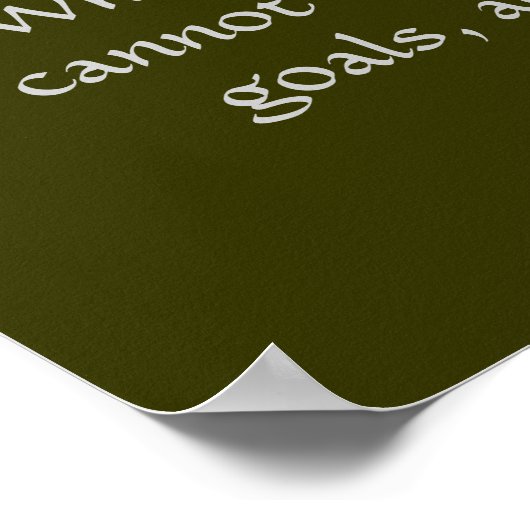 Poster Confucius - Quand les objectifs ne peuvent être at (Coin)