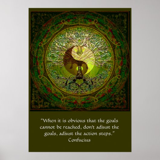 Poster Confucius - Quand les objectifs ne peuvent être at (Devant)