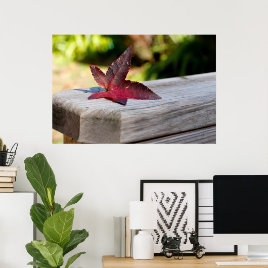 Poster Congé d'automne (Bureau à domicile)