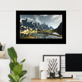 Poster Congelé dans le temps (Bureau à domicile)