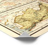 Poster CongoCarte panoramiqueCongo (Coin)