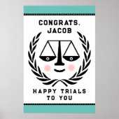 Poster Congrats de la faculté de droit (Devant)