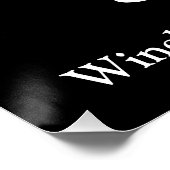 Poster Congrats Grad noir blanc cours de script personnal (Coin)