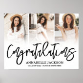 Poster Congratulations 3 Photo Graduation (Devant)