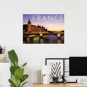 Poster Congrès au bord de la Seine   Paris, France