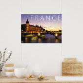 Poster Congrès sur la Seine | Paris, France (Cuisine)