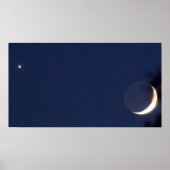 Poster Conjonction Vénus & Lune (Devant)