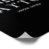 Poster Connais-Toi (gnothi Seauton) Long Manche (Coin)