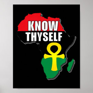 Poster Connais-Toi Même Mois de l'Histoire des Noirs Afri