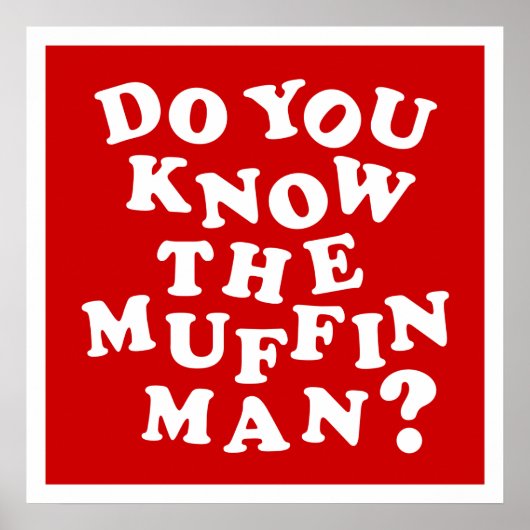 Poster Connais-tu le Muffin Man ? (Devant)