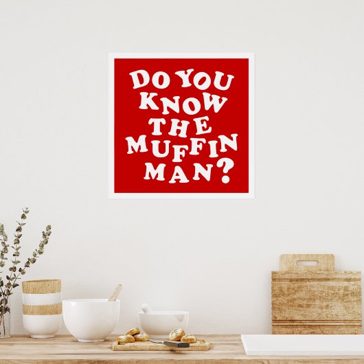 Poster Connais-tu le Muffin Man ? (Cuisine)