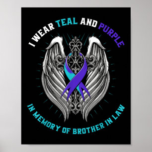 Poster Connaissance turquoise Et Violente Du Suicide Frèr