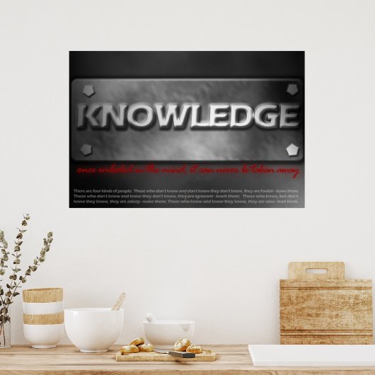 Poster Connaissances (Cuisine)