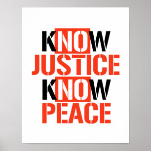POSTER CONNAISSEZ LA JUSTICE CONNAISSEZ LA PAIX