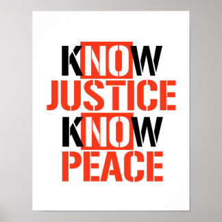 POSTER CONNAISSEZ LA JUSTICE CONNAISSEZ LA PAIX