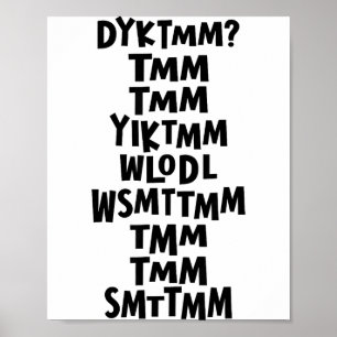 Poster Connaissez-vous l'homme au muffin Dyktmm Nostalgie