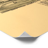 Poster Conneaut, OH Carte panoramique - 1896 (Coin)