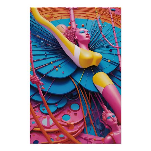 Poster Connecté au rêve - Ken Gage Art (Devant)