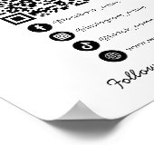 Poster Connectez-vous aux médias sociaux américains Modèl (Coin)