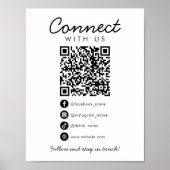 Poster Connectez-vous aux médias sociaux américains Modèl (Devant)