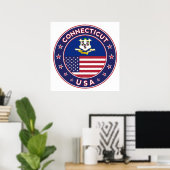 Poster Connecticut (Bureau à domicile)