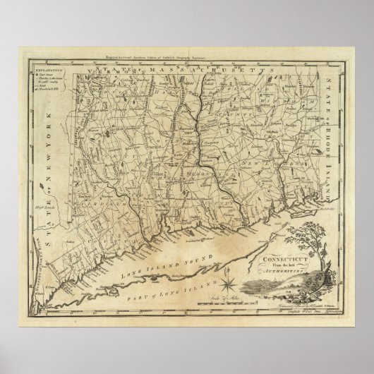 Poster Connecticut (Devant)