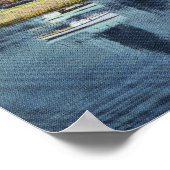 Poster Connecticut River Vue de Hartfort Skyline (Coin)