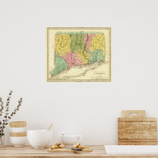 Poster Connecticut US (Cuisine)