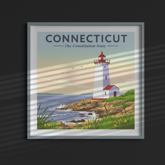 Poster Connecticut vintage