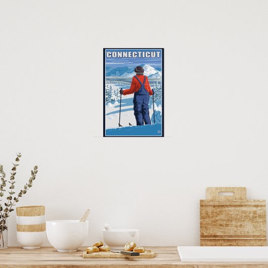 Poster ConnecticutSkier Vue d'admission (Cuisine)