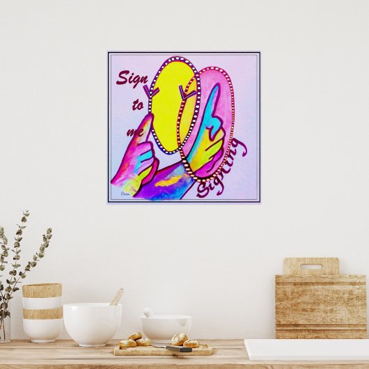 Poster Connexion ASL vers moi (Cuisine)
