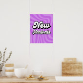 Poster Connexion de nouveaux arrivants violets pour magas (Cuisine)