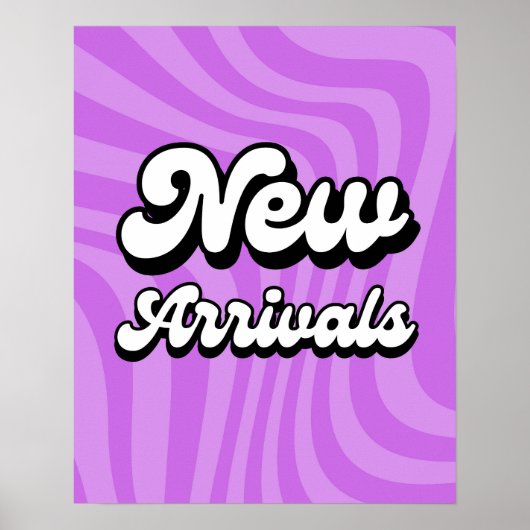 Poster Connexion de nouveaux arrivants violets pour magas (Devant)