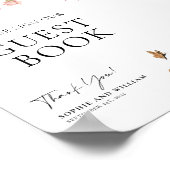 Poster Connexion du Mariage du livre d'hôtes fleur sauvag (Coin)