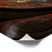 Poster Connexion fluide Art Abstrait (Coin)