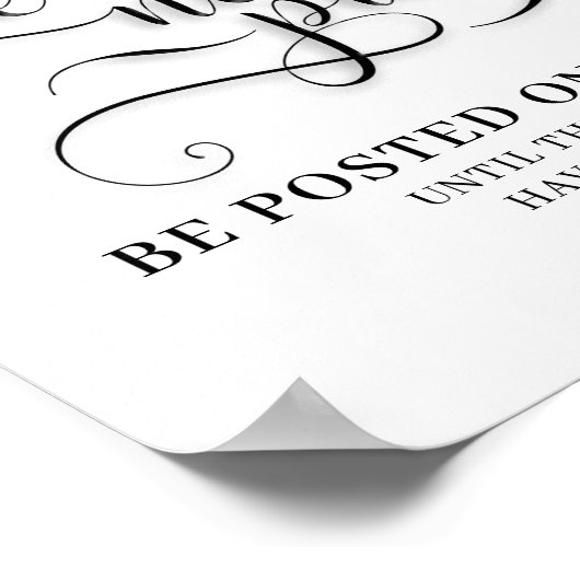 Poster Connexion Mariage Aucune image (Coin)