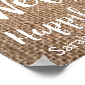 Poster Connexion Mariage Burlap & Lace - Heureux Jamais A (Coin)