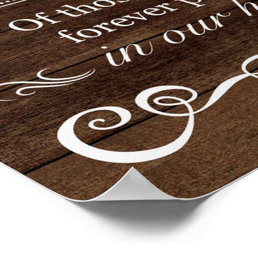 Poster Connexion mariage - En mémoire d'amour Sig Mariage (Coin)