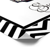 Poster Connexion mariage pour Photo Booth, Caméra Vintage (Coin)