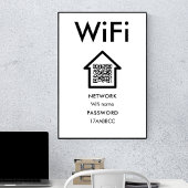 Poster Connexion Wifi | Analyser Pour Connecter La Salle